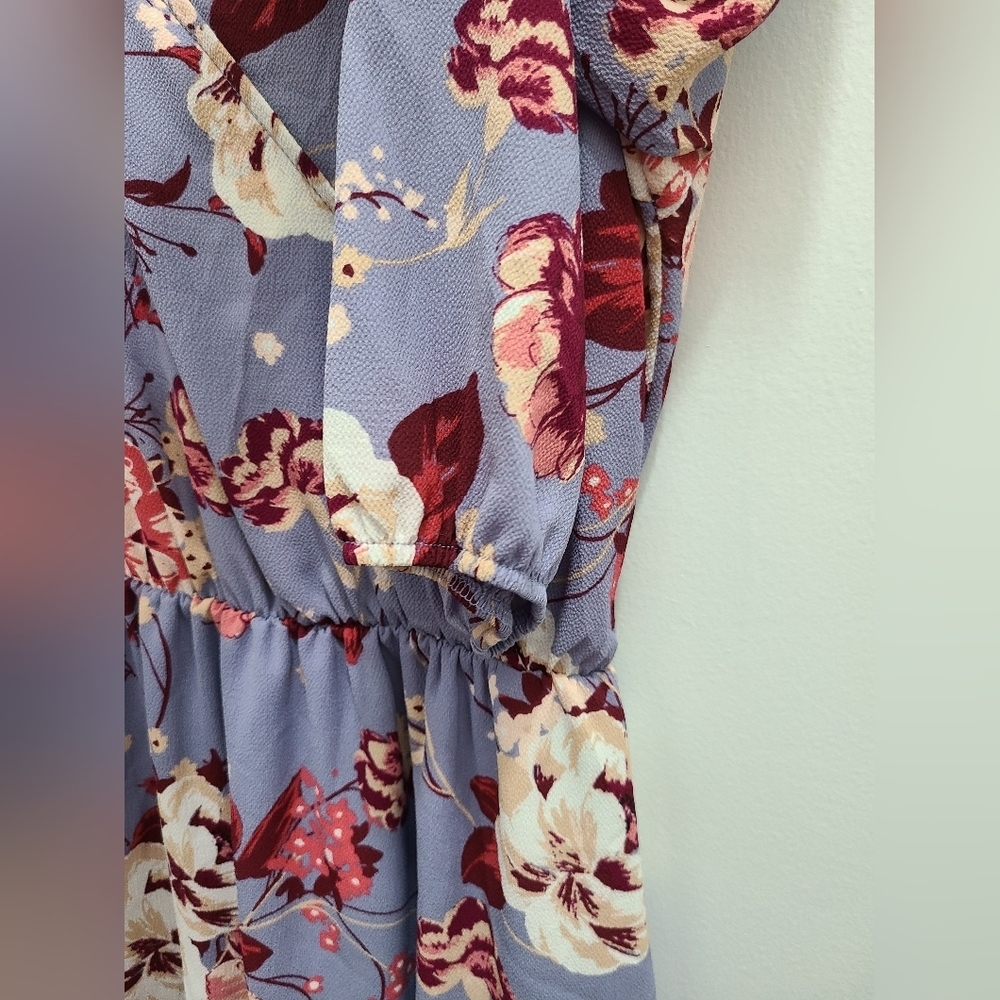 Powder blue floral choker dress​ - Picture 5 of 6